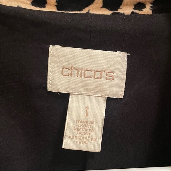 Chico's Animal Print blazer - Picture 2 of 3